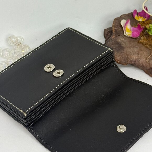 Coach Genuine Leather Essential Card Holder Case Wallet - Black - New - FS8889 - Picture 6 of 8